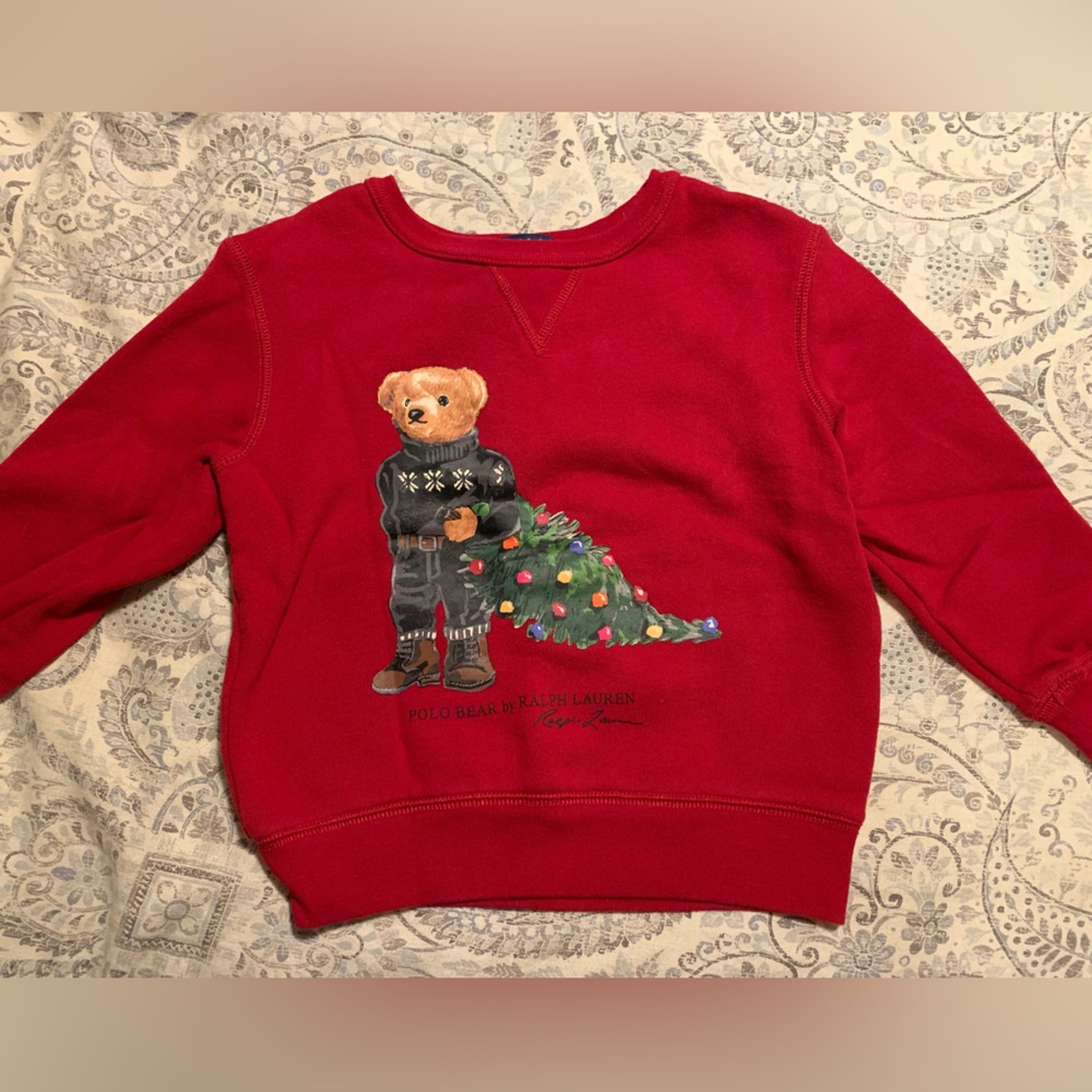 Polo by Ralph Lauren - Polo Bear Christmas sweatshirt boys 4T